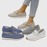Solidónia™ | Mocassim desportivo com fivela dourada