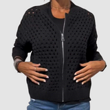 Auriana™ | Cardigan Rendado em Malha Suave