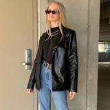 Liana™ | Blazer Descontraído para Mulher | Preto