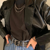 Liana™ | Blazer Descontraído para Mulher | Preto