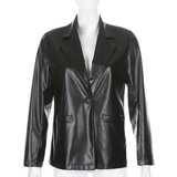 Liana™ | Blazer Descontraído para Mulher | Preto