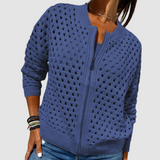 Auriana™ | Cardigan Rendado em Malha Suave