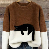 Carolina™ | Camisola Oversize Elegante com Gato