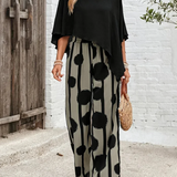 Vandira™ | Conjunto de Top Assimétrico e Calças Boho