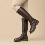 Domitila™ | Botas Altas Confortáveis com Fecho Traseiro
