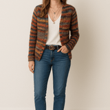 Pamela™ | Cardigan Multicolor para Mulher | Moderno