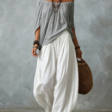 Isabela™ | Conjunto boho com ombros descobertos