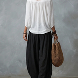 Isabela™ | Conjunto boho com ombros descobertos