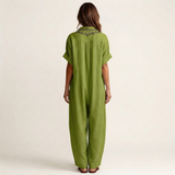 Micaela™ | Vestido Comprido com Decote Bordado