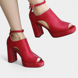 Lopez™ | Sapatos de Salto Grosso Multicoloridos