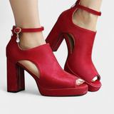 Lopez™ | Sapatos de Salto Grosso Multicoloridos