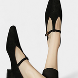 Elly™ | Sapatos de salto baixo com tira e fivela