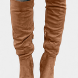 Calliope™ | Botas de Salto Grosso até ao Joelho
