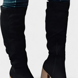Calliope™ | Botas de Salto Grosso até ao Joelho