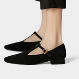 Elly™ | Sapatos de salto baixo com tira e fivela