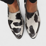Mafalda™ | Mocassins elegantes com salto baixo e padrão animal