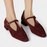 Elly™ | Sapatos de salto baixo com tira e fivela