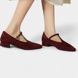 Elly™ | Sapatos de salto baixo com tira e fivela