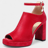 Lopez™ | Sapatos de Salto Grosso Multicoloridos