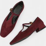 Elly™ | Sapatos de salto baixo com tira e fivela