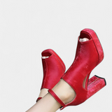 Lopez™ | Sapatos de Salto Grosso Multicoloridos