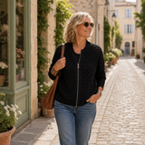 Auriana™ | Cardigan Rendado em Malha Suave